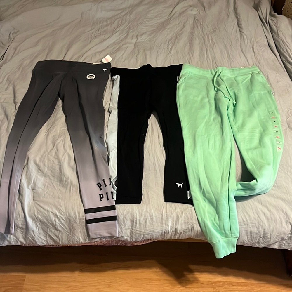 3 pairs of Victorias Secret PINK tights